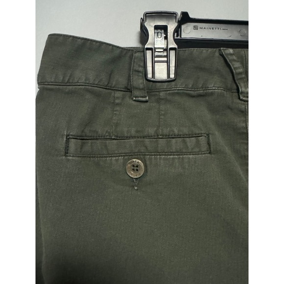 Vince Khaki Green Utility Pleated Shorts Women Size 4 Button Fly Casual - Picture 9 of 10
